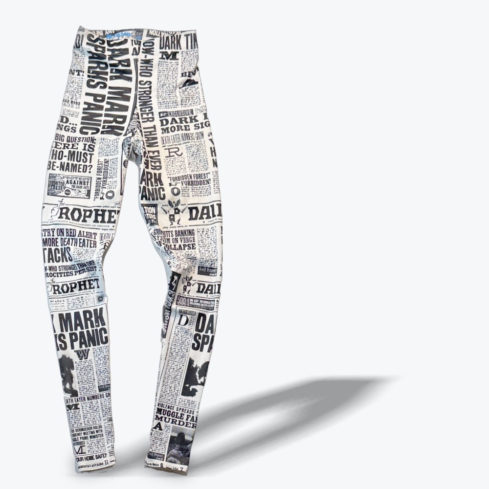 BlackMilk x Harry Potter Leggings Limited Edition Daily Prophet Newspaper AU XS